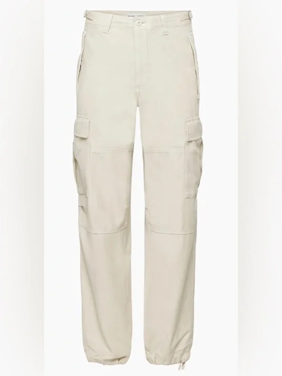 TNA Cream High-Waist Cargo Pants - Picture 3 of 13